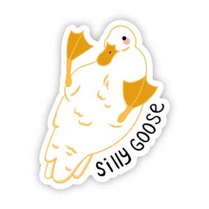 Certified Silly Goose on the Loose Sticker, Silly Goose Waterproof Sticker,  Silly Goose Water Bottle Sticker, Silly Goose Sticker 