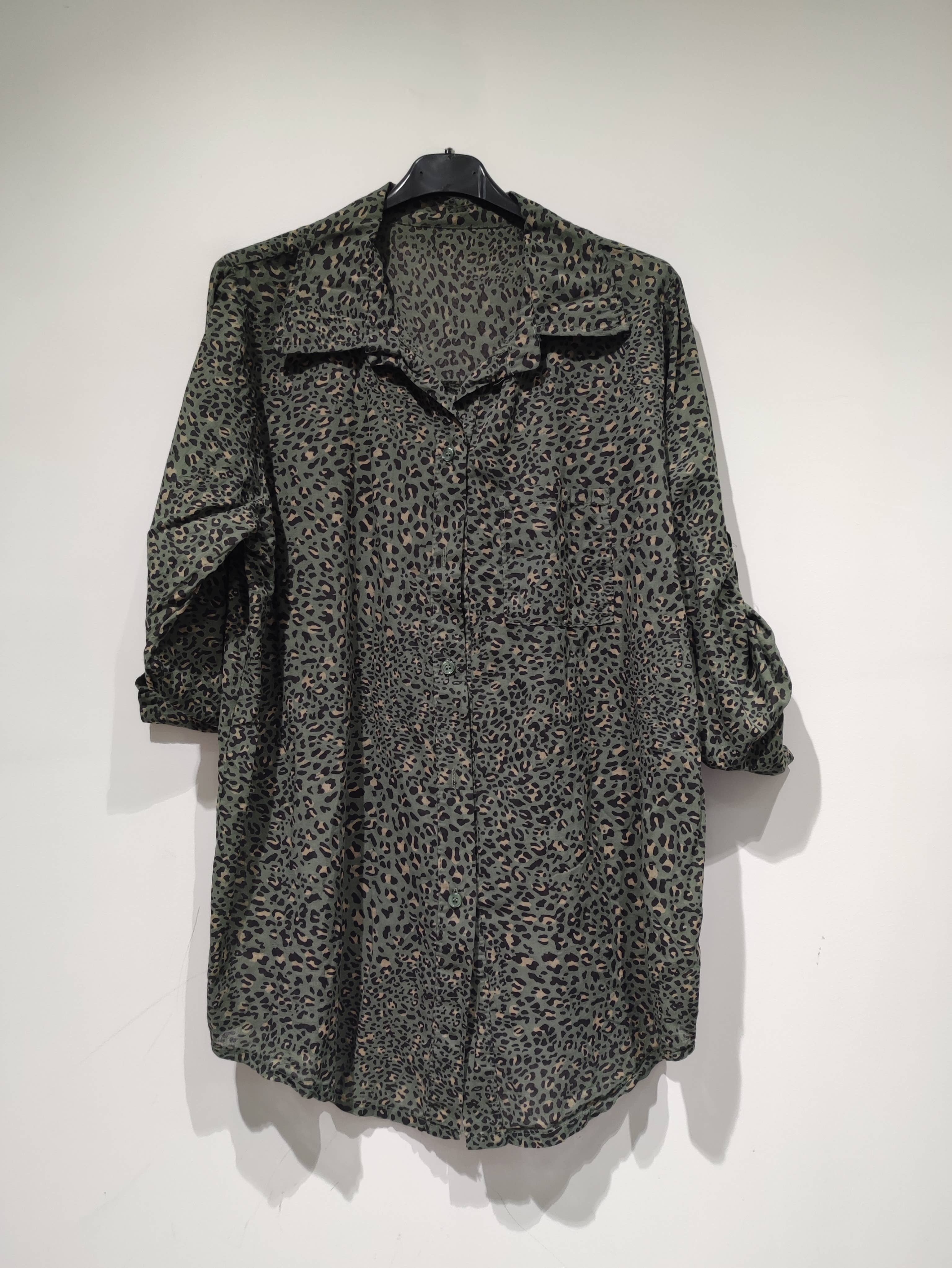 khaki blue jean camel chocolate beige taupe LISA Leo shirt - AH26 pack for wholesale on Faire