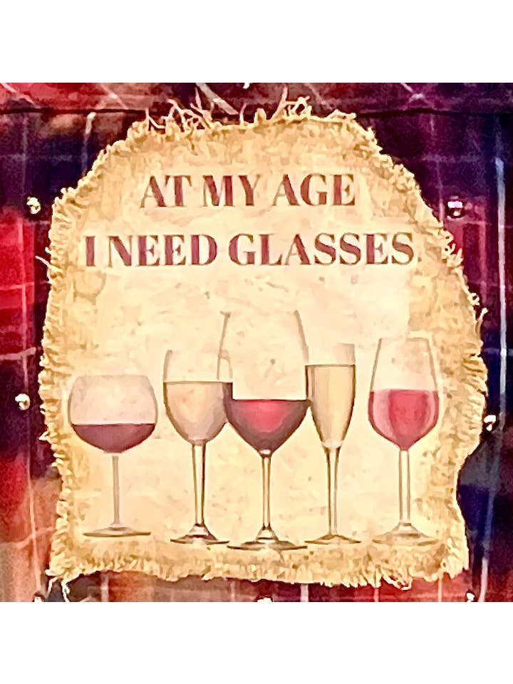 Jana's Flannels - Vendita all'ingrosso Camicia button down - Donna - CAMICIA IN FLANELLA «ALLA MIA ETÀ HO BISOGNO DI OCCHIALI»