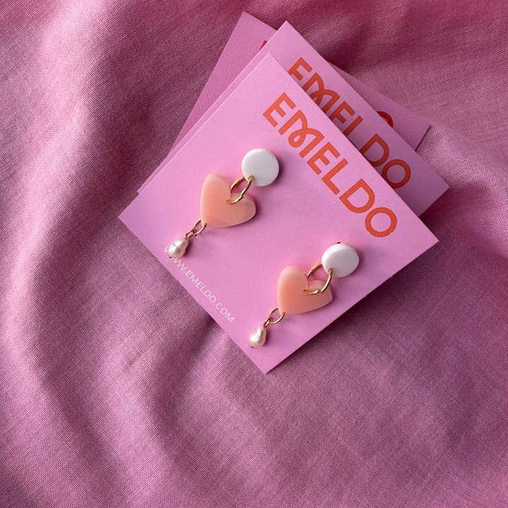 Emeldo - Wholesale Dangle earrings - Lover Pearl Drops // Select Colour9