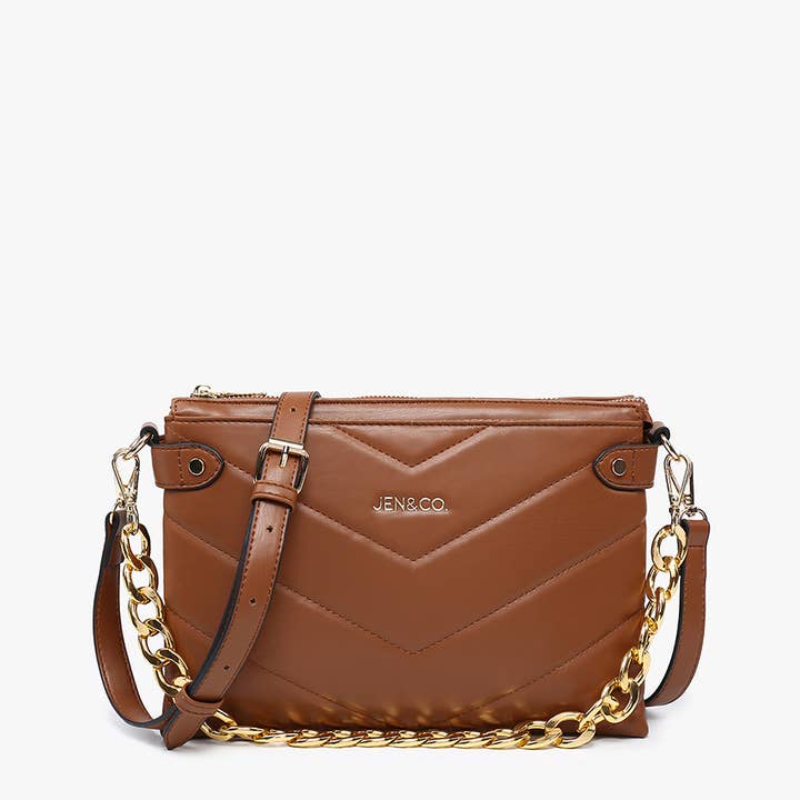 Jen & Co. – wholesale Crossbody bag – Women's – M2419 Britt Puffer Crossbody w/ Snaps