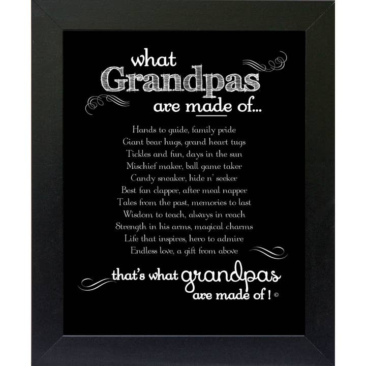 Grandfather Frame : What Grandpa are Made of 4322 pour la vente par The Grandparent Gift Co. Inc.