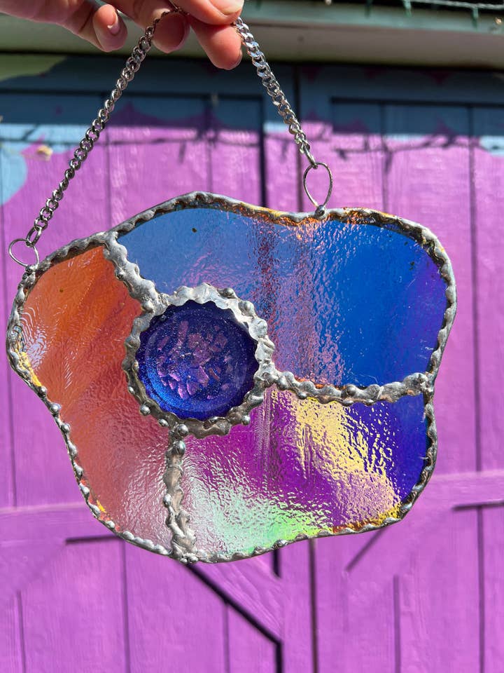 Tenture murale Cosmic Fried Egg unique en son genre pour la vente par Aurafy