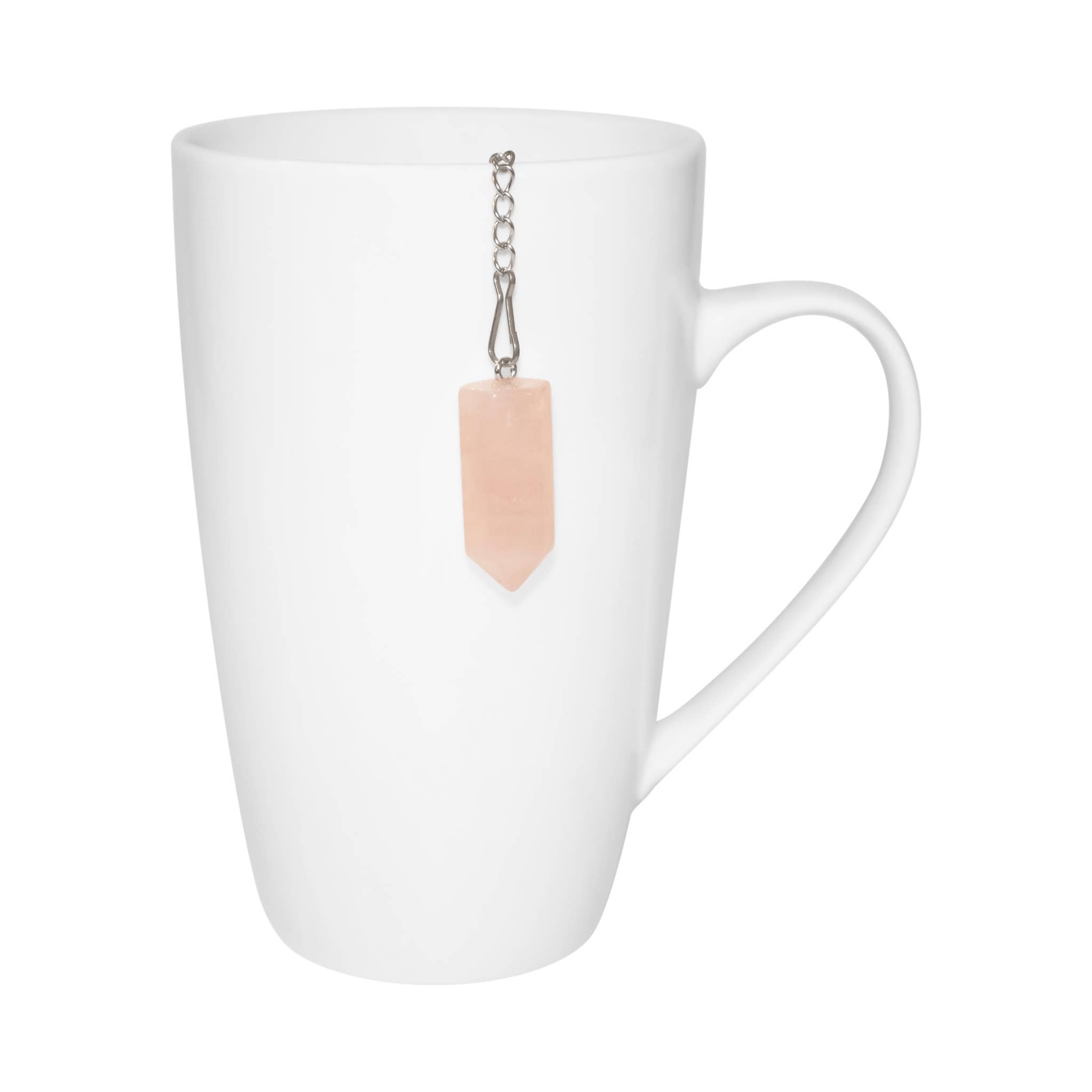 The Traveling Teapot - Wholesale Tea Strainer/Infuser - Loose Leaf Tea Infuser, Rose Quartz Charm Ball, Tea Gift1