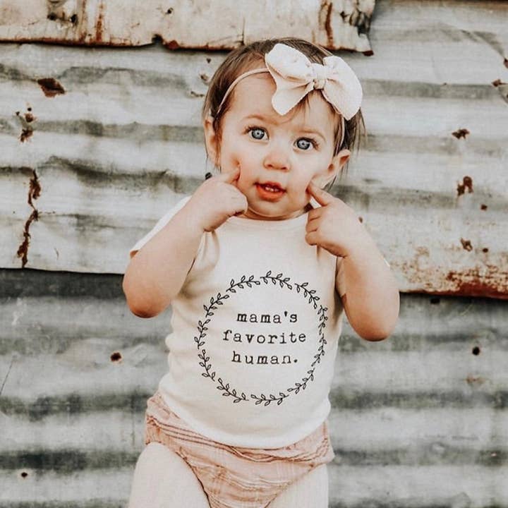 Tenth & Pine - Wholesale Bodysuit (Non-Footed) - Baby - Mamas Favorite Human Organic Cotton Bodysuit |Â Short Sleeve