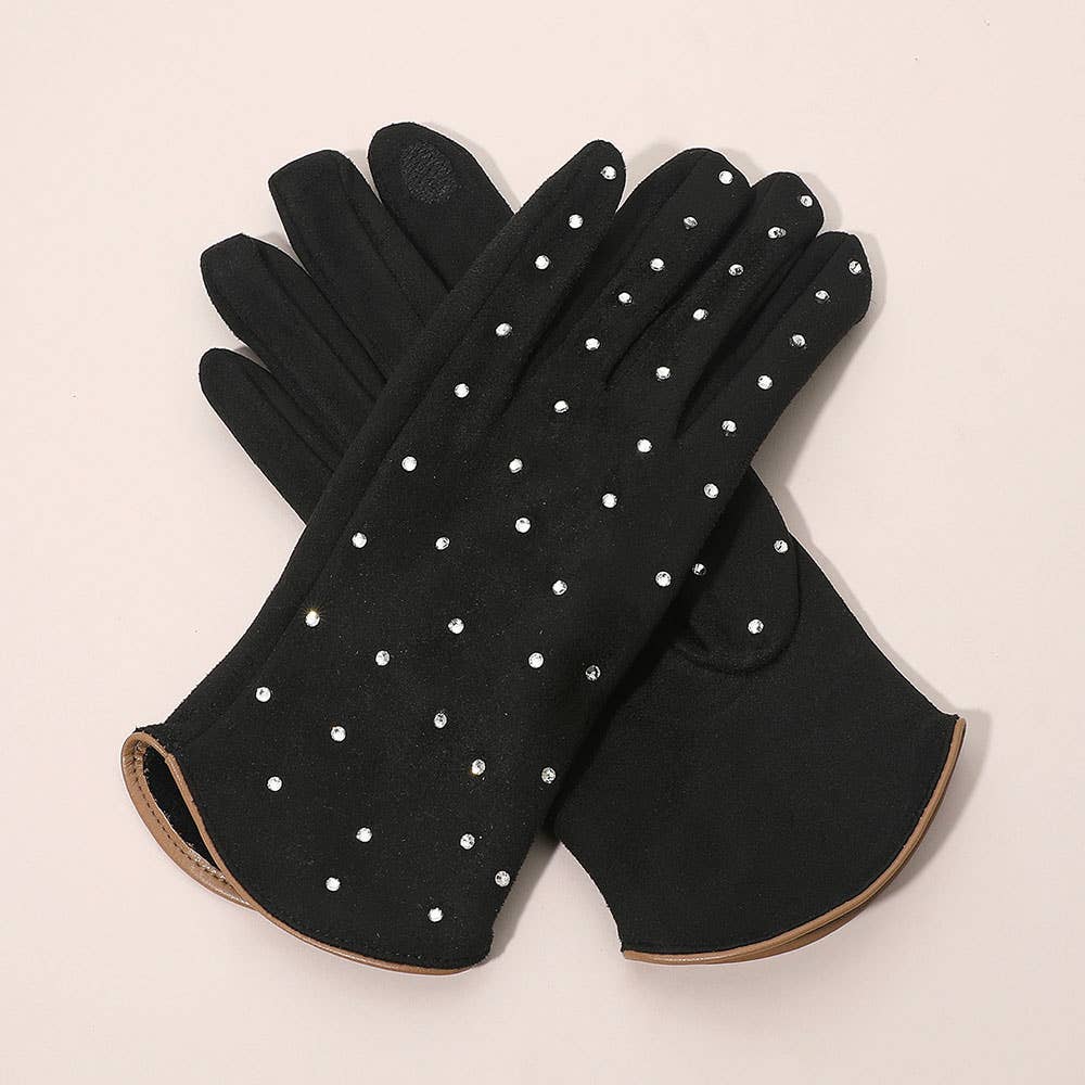 Sensibling Corp. – wholesale Handskar - Dam – Vinterhandskar med strassdekoration och smart touch3