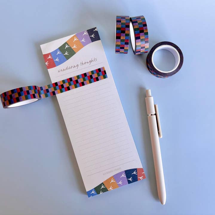 Wanderlust Colorful Checkered Washi Tape For Scrapbooking for wholesale by Katiebird Prints