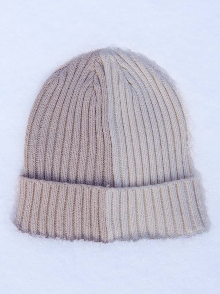 (Kids) Snow day - Two toned beanie / Winter hat for wholesale by Augustine Hat Co.