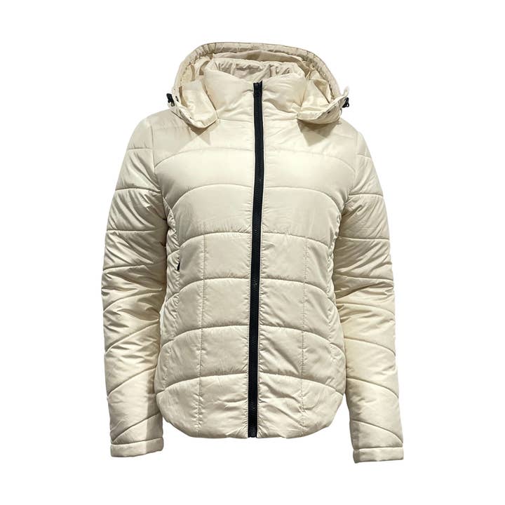 Therapy - Wholesale Puffer Jacket - Women's - "Therapy" Ladies Shirt Tail Fitted Padded Jacket1