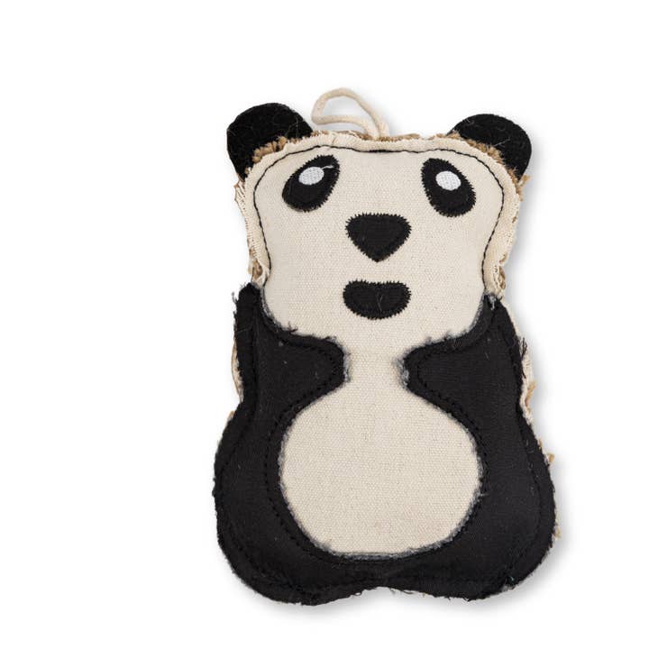 Jojo Modern Pets - Wholesale Pet Chew Toy - Dog - Sustainable Panda-Shaped Canvas & Jute Chew Toy for Dogs0