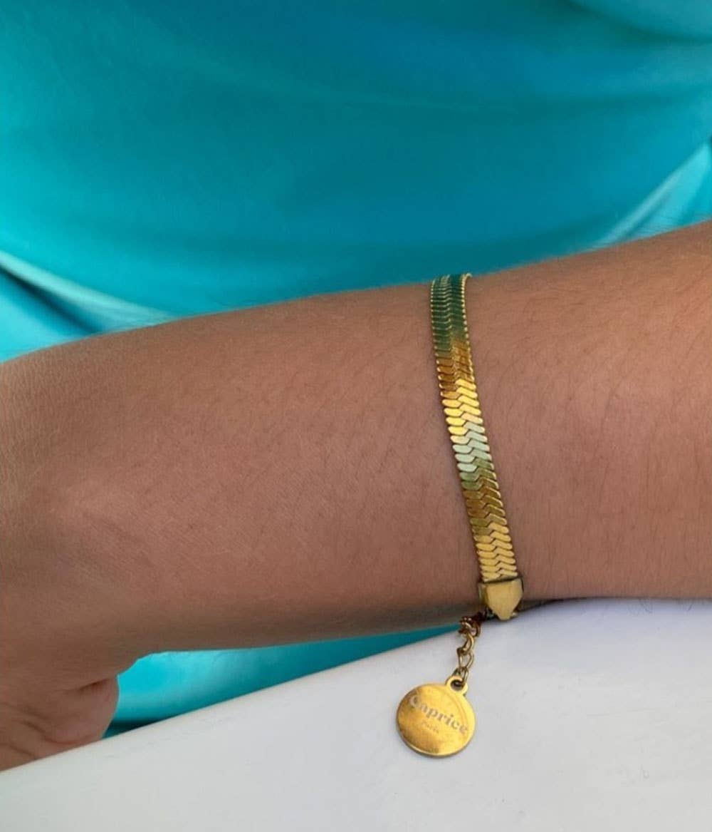 Caprice Paris – wholesale Länkar och kedjearmband – Leto Gold Chain Armband | Handgjorda smycken i Frankrike5