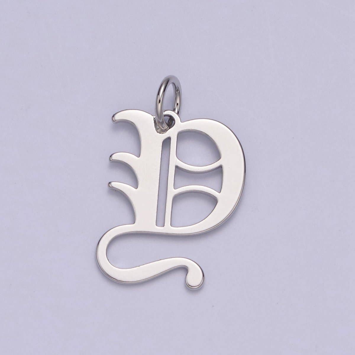 Aim Eternal - Wholesale Individual Charm/Pendant - Gothic Letter Charm, Alphabet Charm, Silver Letter Charm, 26 Letters Initial Charms Old English Letter Pendant A690~A70224