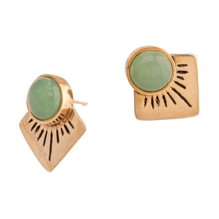 Marisol Studs | Brons - Aventurin Funktion för wholesale av Tavy Tavy
