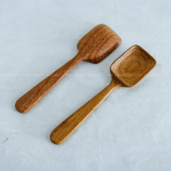 Handcarved Wooden Coffee, Tea Spoon - Measuring Spoon for wholesale by 194 Craft House