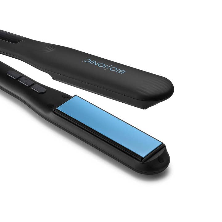 BARSUPPLY - Wholesale Straightener/Flat Iron - BIO IONIC Onepass Styling Flat Iron with NanoIonic & Moisturizing Heat Technology, Hydrated and Frizz-Free Hair, Ceramic Hair Straightener with Silicone Strip for Gentle OnePass Styling