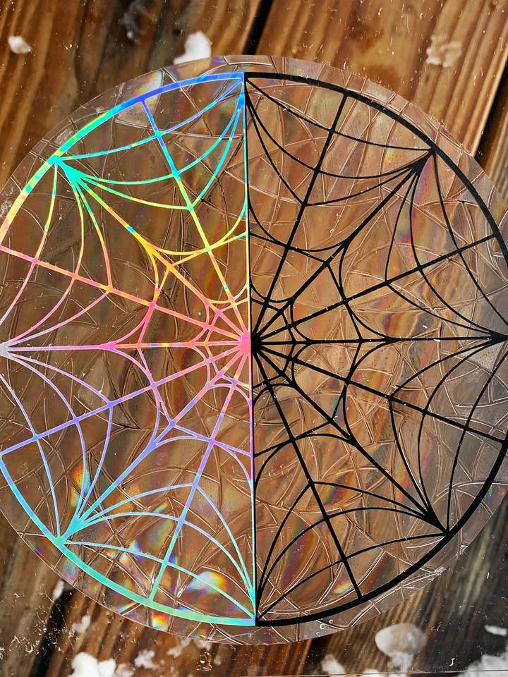 Wednesday & Enid Ophelia Hall Window Suncatcher Cling for wholesale by Simply Livy