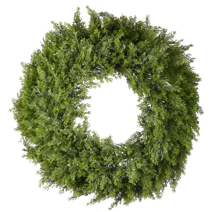 24 in. Arborvitae Wreath for wholesale by National Tree Company