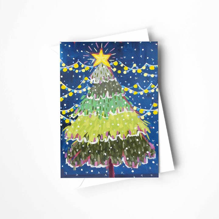 Light Up The Night Greeting Card for wholesale by Kaley Alie Art
