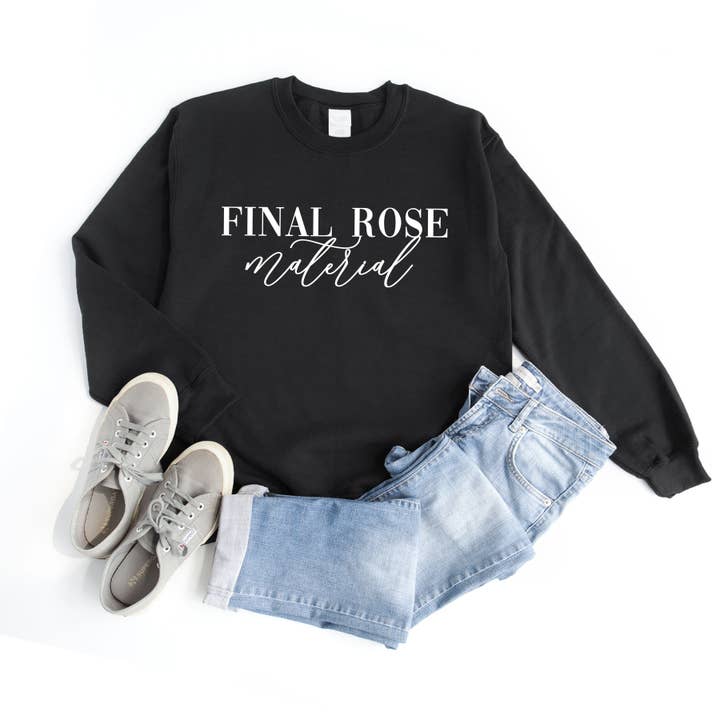 Final Rose Material Sweatshirt for wholesale by Light & Shine