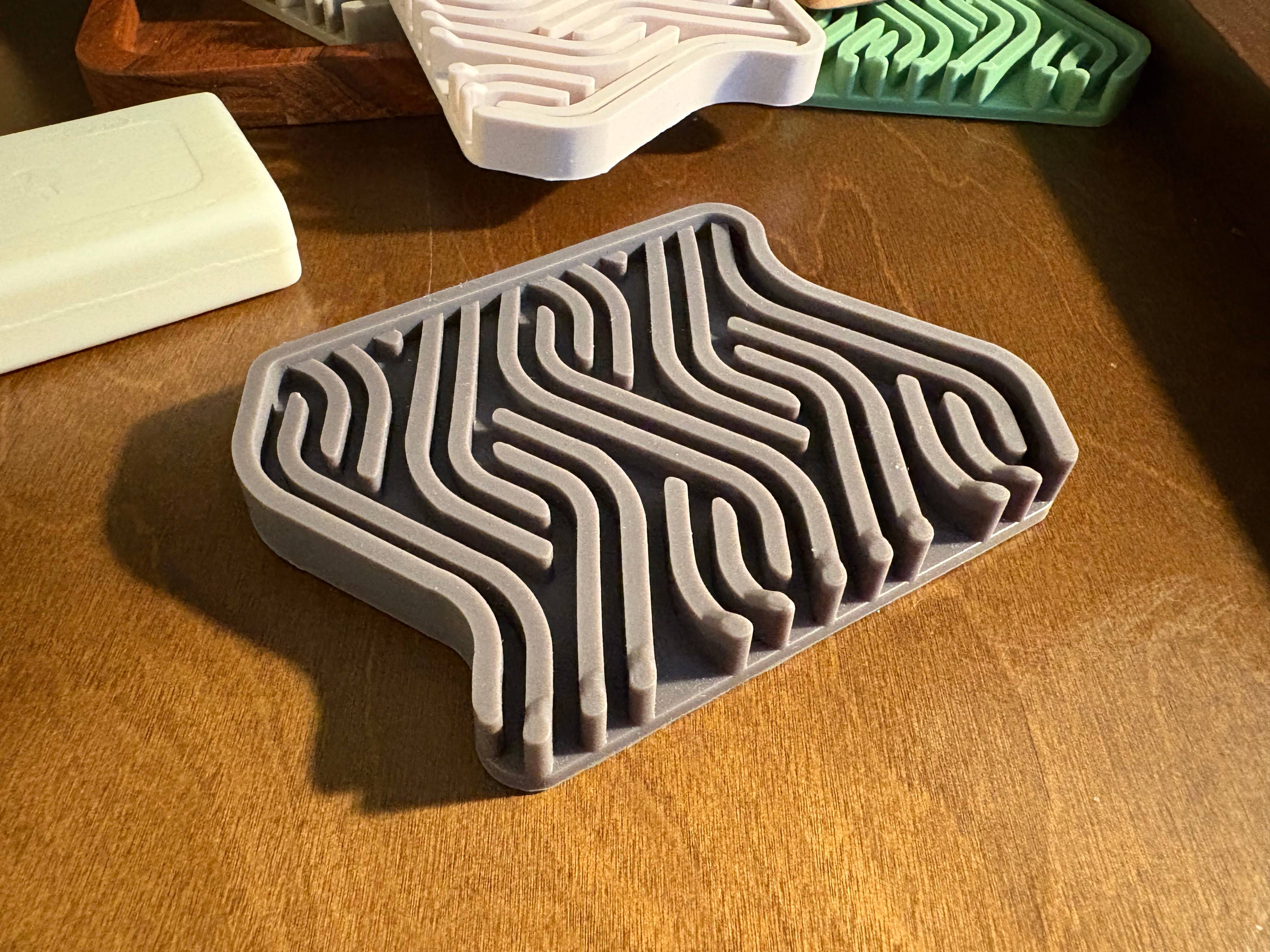 Multi Colored Soap Dish (Grey/Green/White) Premium Silicone Soap Tray for wholesale on Faire5