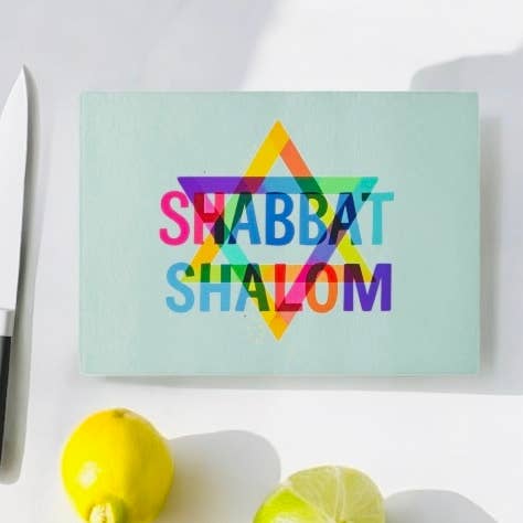 Shabbat Shalom Skärbräda Charkuteribräda för wholesale av Resinate By KS / by KRISTIN SMITH