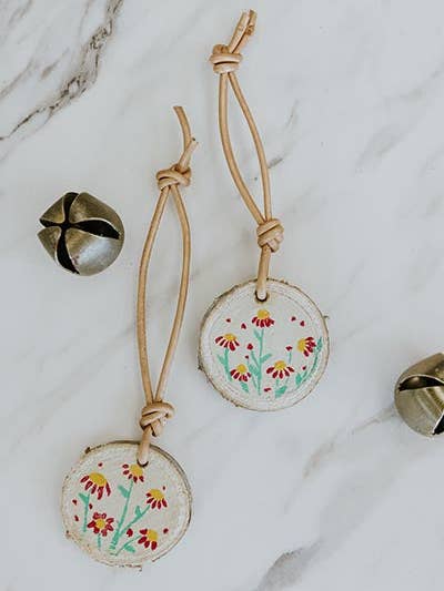 Wood Ornaments - White for wholesale by Wings Hawaii