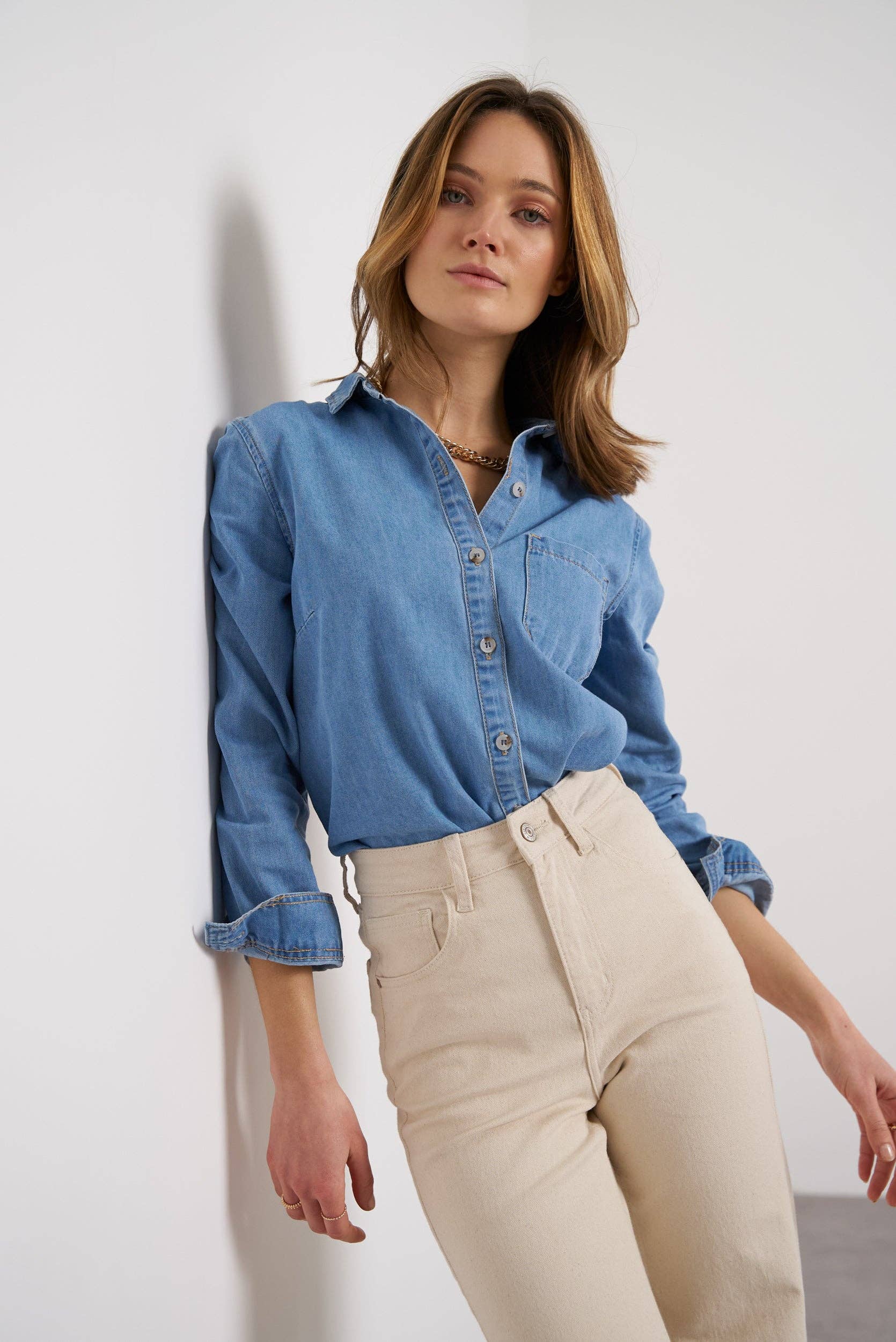 Oraije Paris - Vendita all'ingrosso Jeans - Donna - Jeans Barbara a gamba larga35