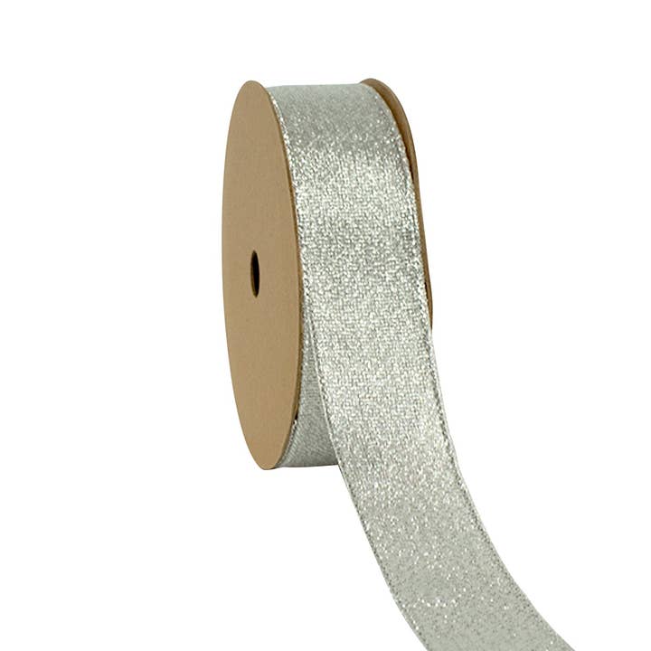 LA Ribbons Wholesale – wholesale Band – Metalliskt taft Ribbon 25 Yard Spool5