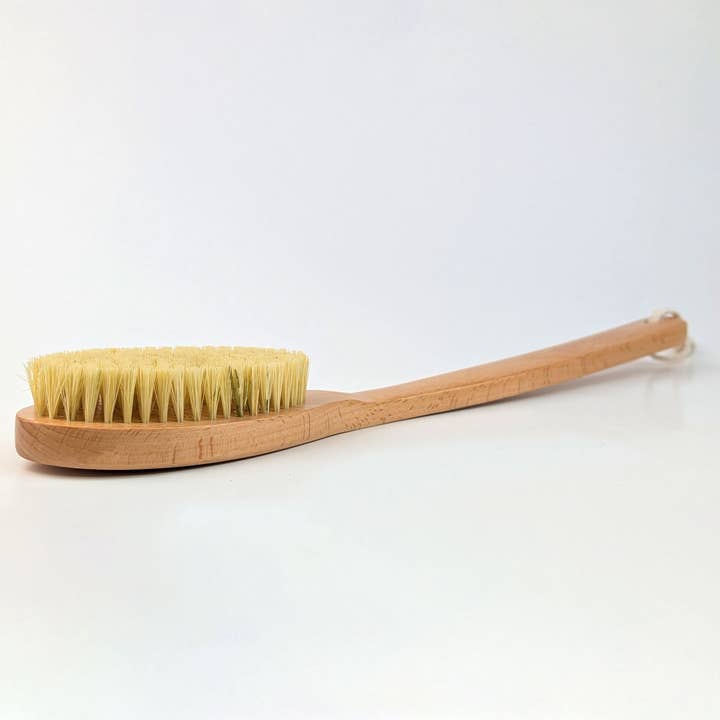 EcoFreax - Wholesale Body Brush - Long Handle Wooden Natural Sisal Dry Body Brush