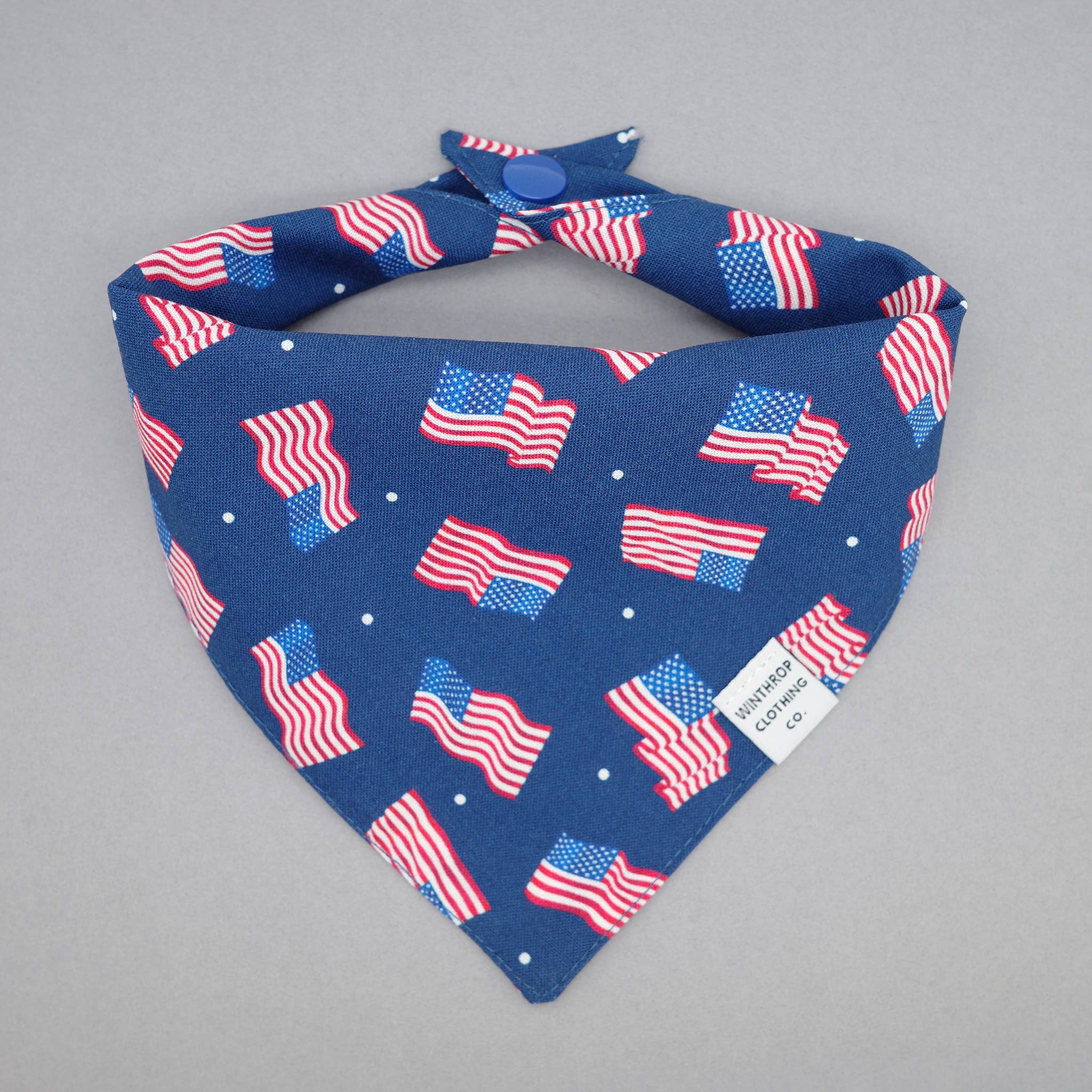 Winthrop Clothing Co. – wholesale Pet bandana – Dog – American Flag Dog Bandana 1