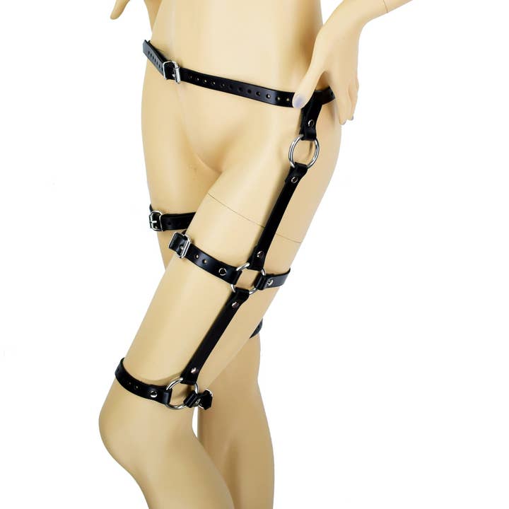 Axovus – Engroshandel Bælte - Dame – Dobbelt lår læder hofteholder bælte4