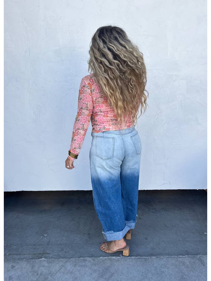 BLAKELEY - Wholesale Blouse - Women's - VINTAGE FLORAL MESH TOPS4