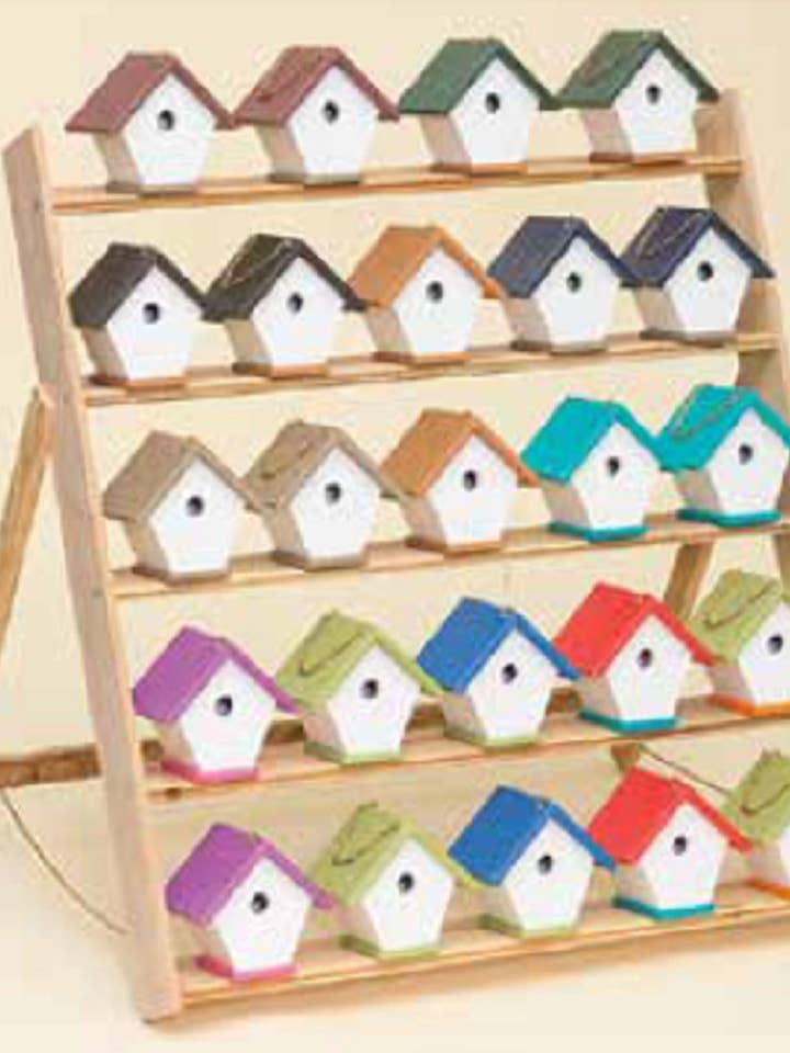 WREN BIRD HOUSE - Amish Handmade Weatherproof Poly Hanger - 17 Color Choices for wholesale by Saving Shepherd