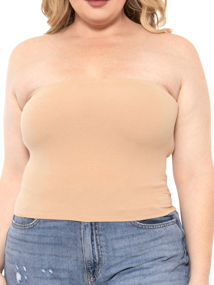 Damen Crop Tube Top in regulären und großen Größen für den Großhandel von Stretch Is Comfort