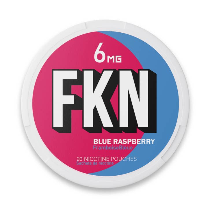 FKN Nicotine Pouches (Blue Raspberry) 6MG (Sleeve of 5) for wholesale by FKN Rich