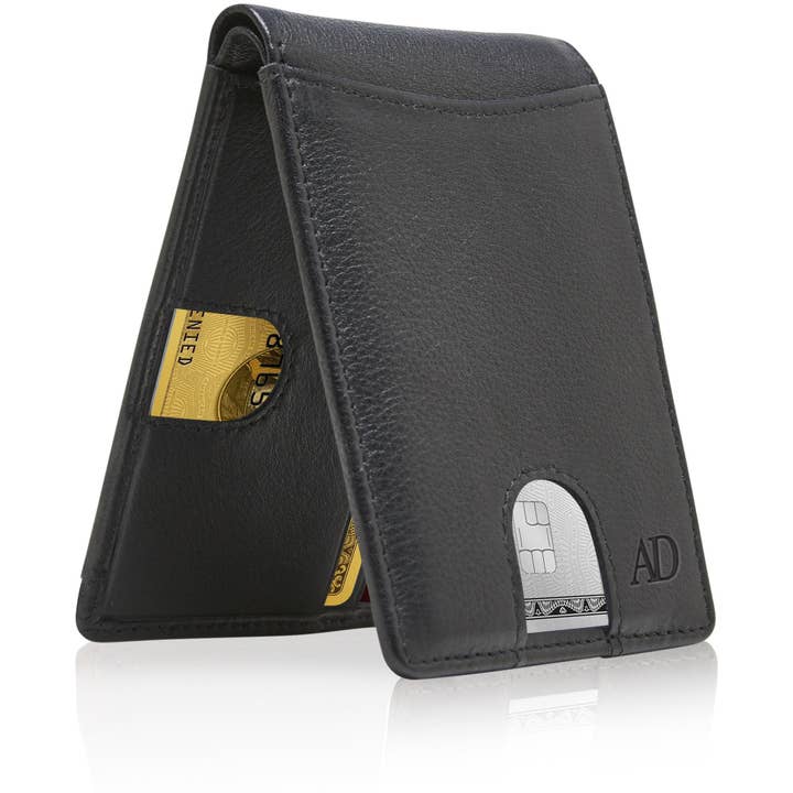 Access Denied Accessories - Wholesale Wallet - Men's - Bifold Wallets For Men Slim Wallet Leather RFID Pull Strap