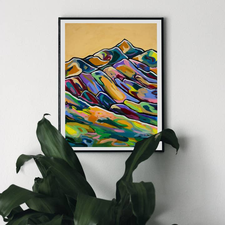 Abstract Mountains Print for wholesale by OkayWoods Studio