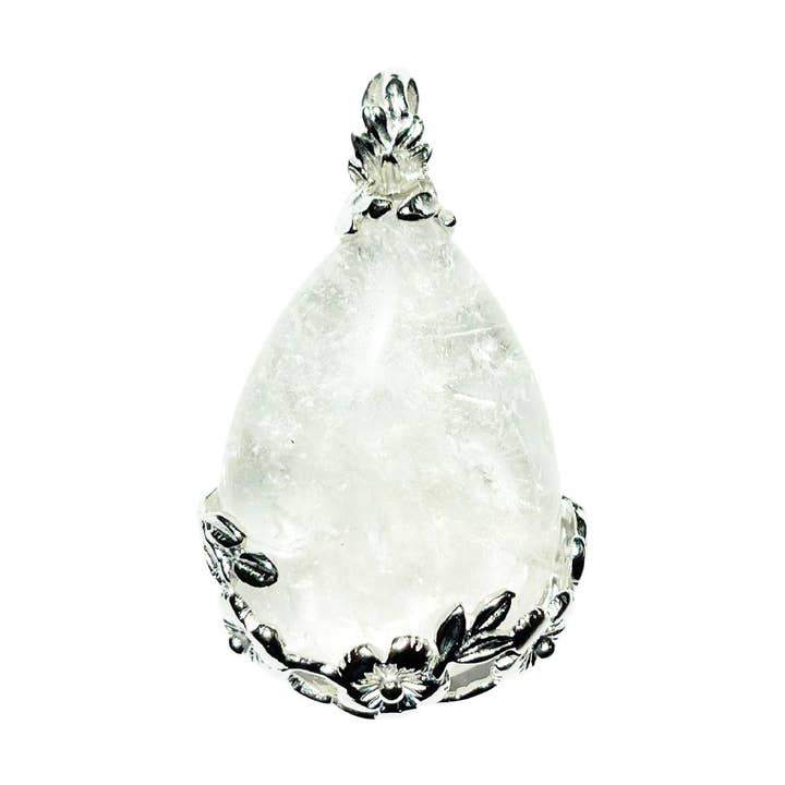 Rock Crystal Pendant - Flowery Drop and other Purchase Wholesale couteaux opinel. Free Returns & Net 60 Terms on Faire trending on Faire.