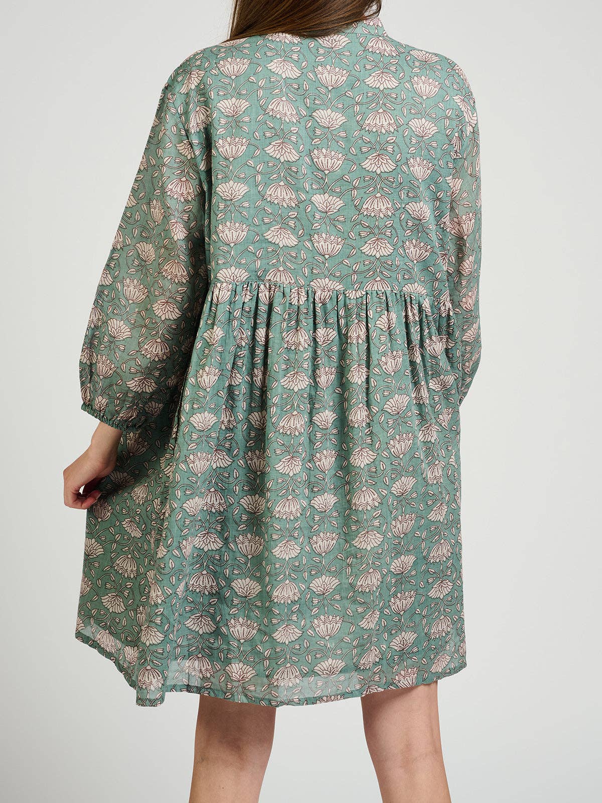 Sohla Mini Dress Aegean Teal Floral for wholesale on Faire4