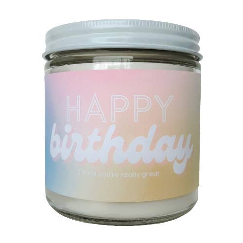 Happy Birthday Candle for wholesale by Made With Love by Gabrielle