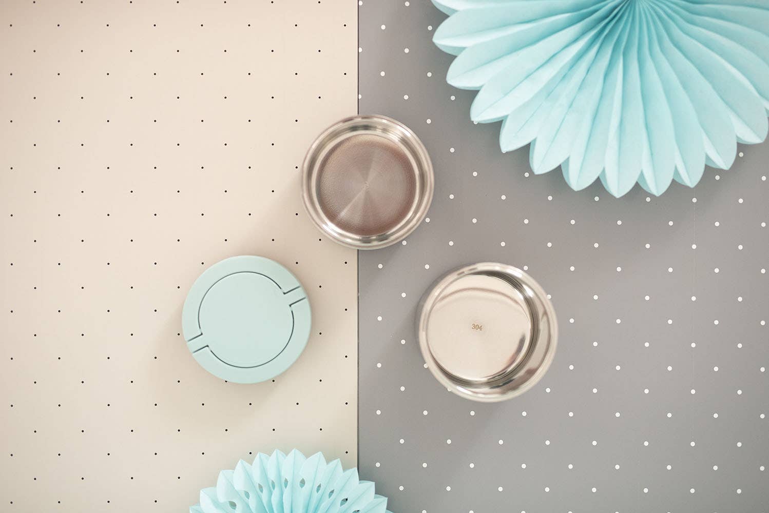 Rosa Thermo solids trianglar matbehållare för baby för wholesale på Faire5