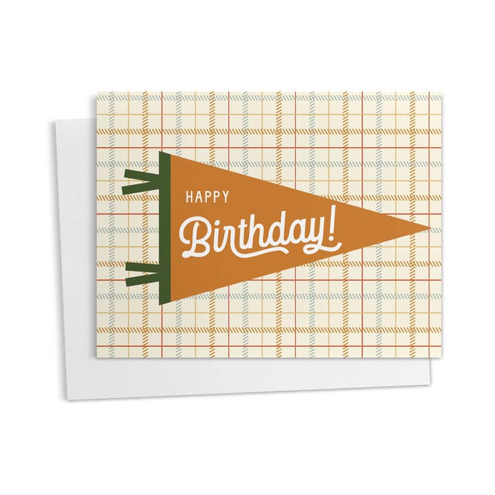 Preppy Yellow Birthday Card for wholesale by Asteria Studio