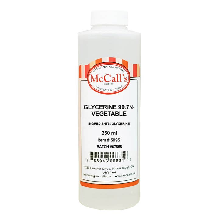 GLYCERIN 99.7% VEGETABLE 250ML / 10.5OZ NET for wholesale by McCall's