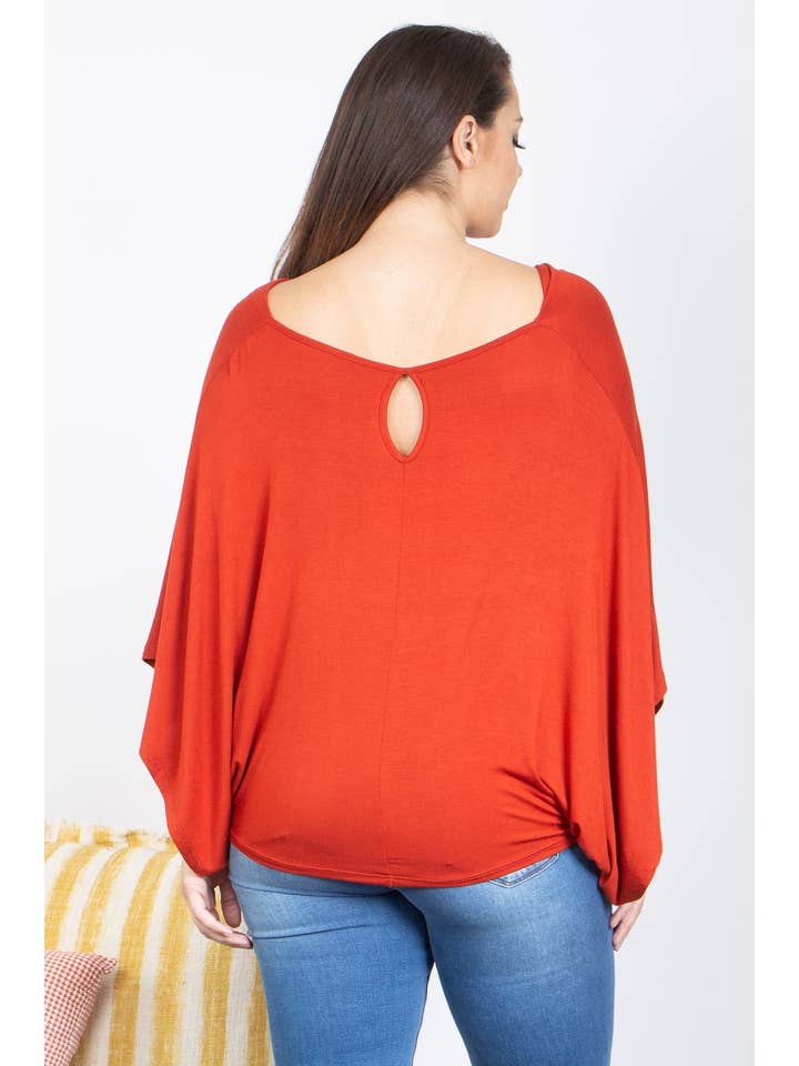 MYS Wholesale Inc - Wholesale Tunic - Women's - Plus Size Cowl Neckline Dolman Sleeve Top4