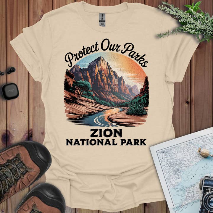 Protégez Nos Parcs T-shirt Doux Unisexe Zion National Park pour la vente par Park Service Apparel