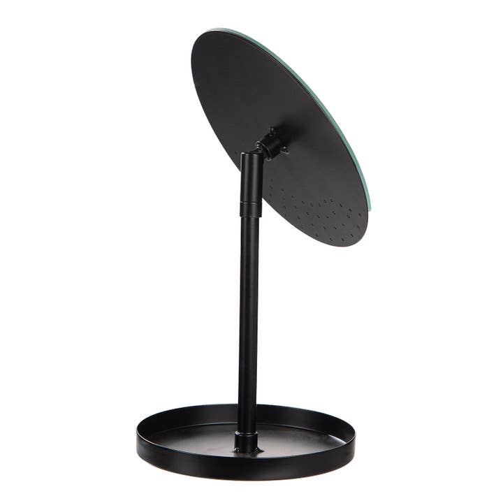Round jewelry stand Mirror black H. 29.5 cm, PU 3 for wholesale on Faire2