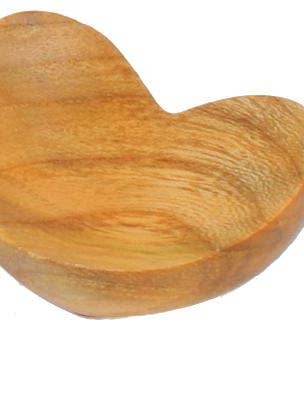 Cuenco de madera con forma de corazón para venta al por mayor de Dolfi