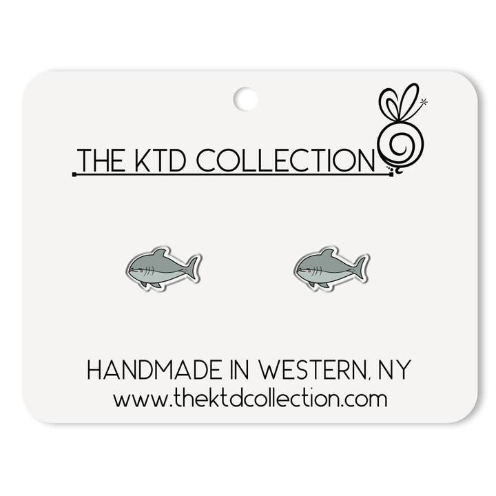Sharks Stud Earrings for wholesale by The KTD Collection