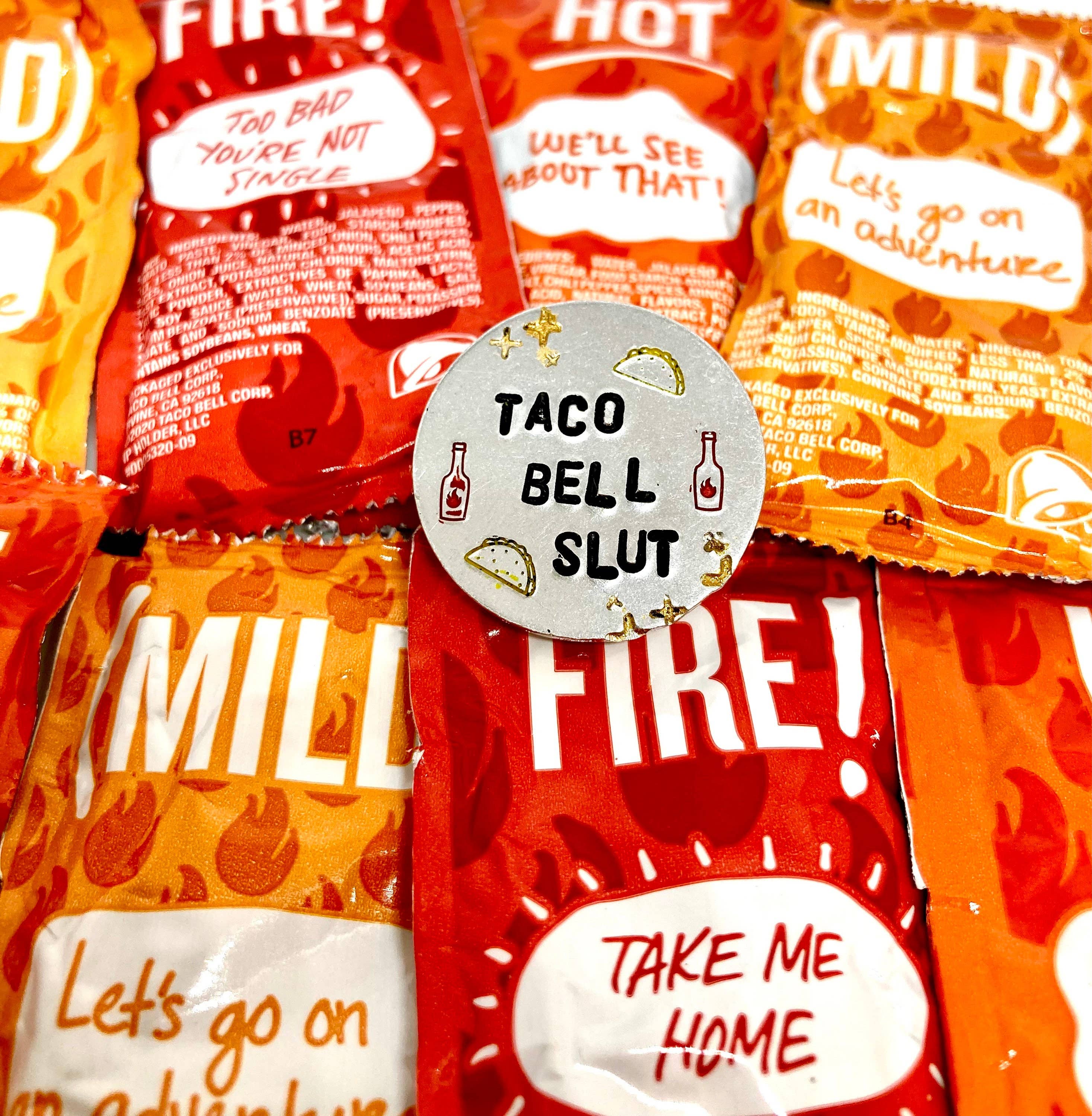 Mitzi Wear - Wholesale Lapel Pin/Button - Taco Bell Pin - Taco Bell Svg