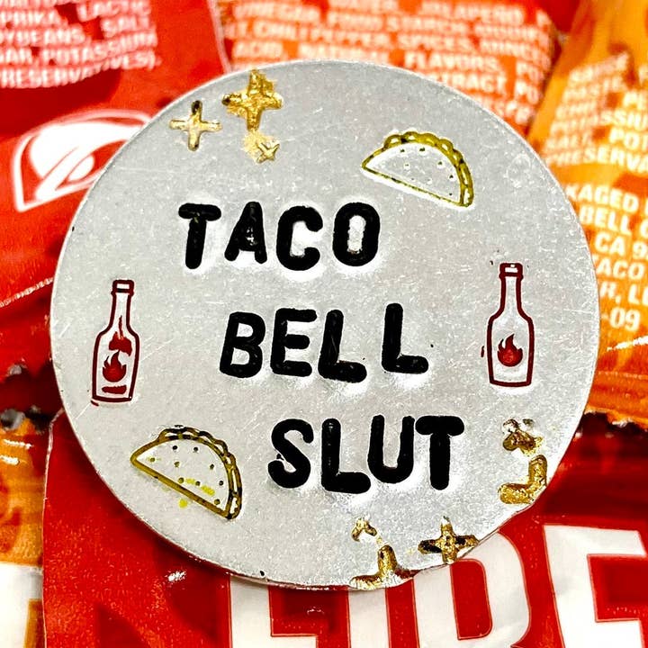 Mitzi Wear - Wholesale Lapel Pin/Button - Taco Bell Pin - Taco Bell Svg0